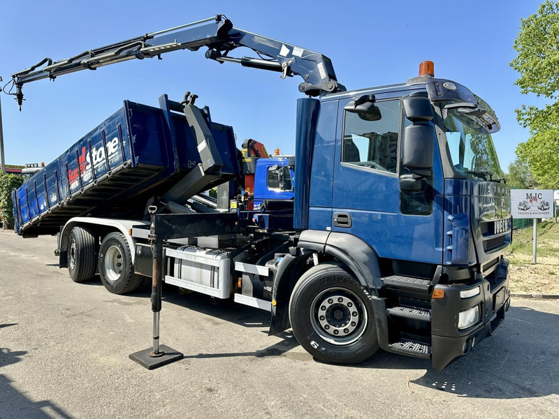 Iveco STRALIS 420 6x2 + CRANE HMF 1720 K3 + ROTATOR - LIFT + STEERING AXLE - EURO 5 - *FULL AIR* - CONTAINER INCL. - BE TRUCK - Lastväxlare lastbil, Kranbil: bild 1 Iveco STRALIS 420 6x2 + CRANE HMF 1720 K3 + ROTATOR - LIFT + STEERING AXLE - EURO 5 - *FULL AIR* - CONTAINER INCL. - BE TRUCK - Lastväxlare lastbil, Kranbil: bild 1