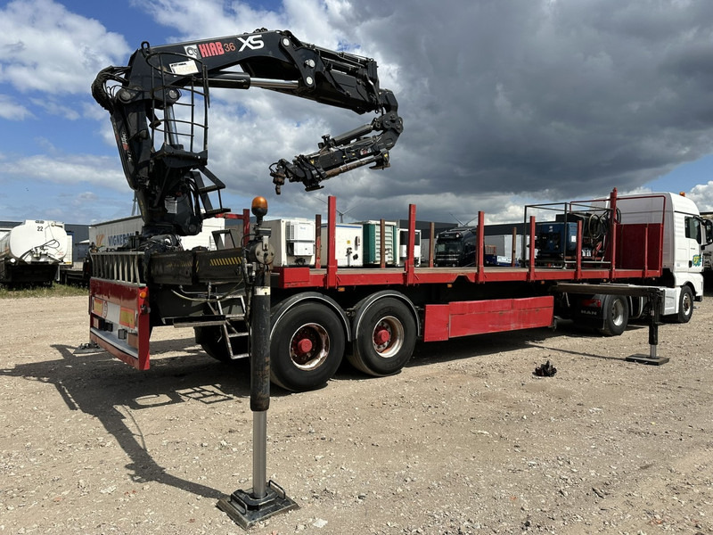 Kwb 2-AXLES PLATFORM + CRANE + HIAB 377 E-4 HIPRO + JIB 100X-3 + RADIO + ROTATOR - SAF axles - AIR SUSPENISION - BELGIAN REG. - Flaktrailer: bild 2 Kwb 2-AXLES PLATFORM + CRANE + HIAB 377 E-4 HIPRO + JIB 100X-3 + RADIO + ROTATOR - SAF axles - AIR SUSPENISION - BELGIAN REG. - Flaktrailer: bild 2