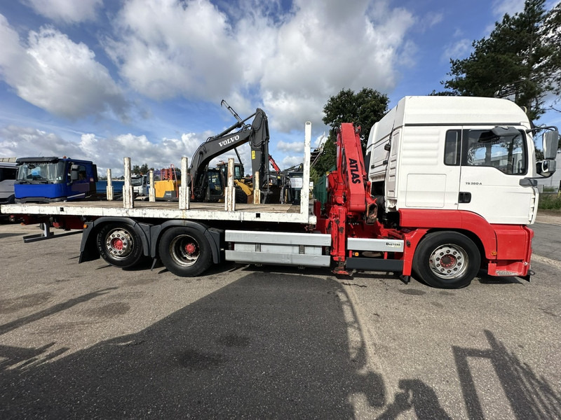 MAN TG 360 A 6x2 + KRAN ATLAS 100.1 A3 - PLATFORM 5m80 - E3 - LIFT-AXLE - FULL AIR SUSPENSION - ZF AS TRONIC - BE TRUCK - Flakbil, Kranbil: bild 4 MAN TG 360 A 6x2 + KRAN ATLAS 100.1 A3 - PLATFORM 5m80 - E3 - LIFT-AXLE - FULL AIR SUSPENSION - ZF AS TRONIC - BE TRUCK - Flakbil, Kranbil: bild 4