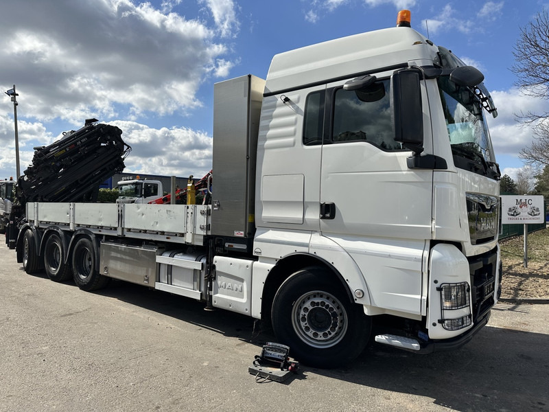 MAN TGX 35.420 8x4-4 TRIDEM PRTISCHE 6m40 + KRAN (26m!) HIAB X-HIPRO 408 E-5 + JIB 100X-5 - *306.245km* - BE TRUCK - Flakbil, Kranbil: bild 1 MAN TGX 35.420 8x4-4 TRIDEM PRTISCHE 6m40 + KRAN (26m!) HIAB X-HIPRO 408 E-5 + JIB 100X-5 - *306.245km* - BE TRUCK - Flakbil, Kranbil: bild 1