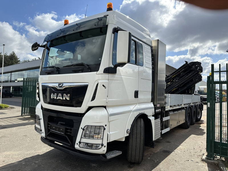 MAN TGX 35.420 8x4-4 TRIDEM PRTISCHE 6m40 + KRAN (26m!) HIAB X-HIPRO 408 E-5 + JIB 100X-5 - *306.245km* - BE TRUCK - Flakbil, Kranbil: bild 3 MAN TGX 35.420 8x4-4 TRIDEM PRTISCHE 6m40 + KRAN (26m!) HIAB X-HIPRO 408 E-5 + JIB 100X-5 - *306.245km* - BE TRUCK - Flakbil, Kranbil: bild 3