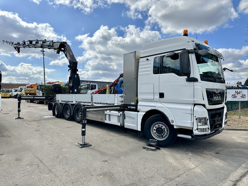 MAN TGX 35.420 8x4-4 TRIDEM PRTISCHE 6m40 + KRAN (26m!) HIAB X-HIPRO 408 E-5 + JIB 100X-5 - *306.245km* - BE TRUCK - Flakbil, Kranbil: bild 2 MAN TGX 35.420 8x4-4 TRIDEM PRTISCHE 6m40 + KRAN (26m!) HIAB X-HIPRO 408 E-5 + JIB 100X-5 - *306.245km* - BE TRUCK - Flakbil, Kranbil: bild 2