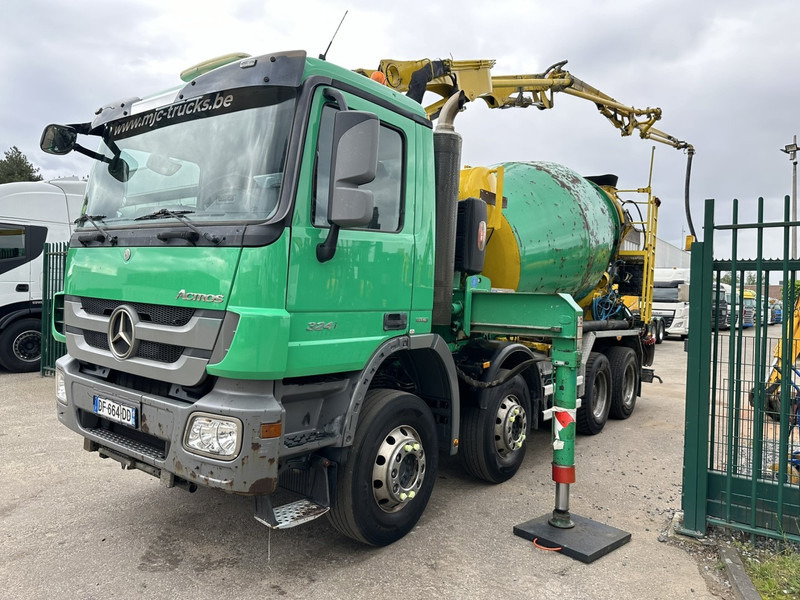 Mercedes-Benz ACTROS 3241 8x4 PUMI PM M 21-3 (21m) Putzmeister - *238.000km* / 1586H - EPS - BLADVERING / NAAFREDUCTIE - Betongpump: bild 4 Mercedes-Benz ACTROS 3241 8x4 PUMI PM M 21-3 (21m) Putzmeister - *238.000km* / 1586H - EPS - BLADVERING / NAAFREDUCTIE - Betongpump: bild 4