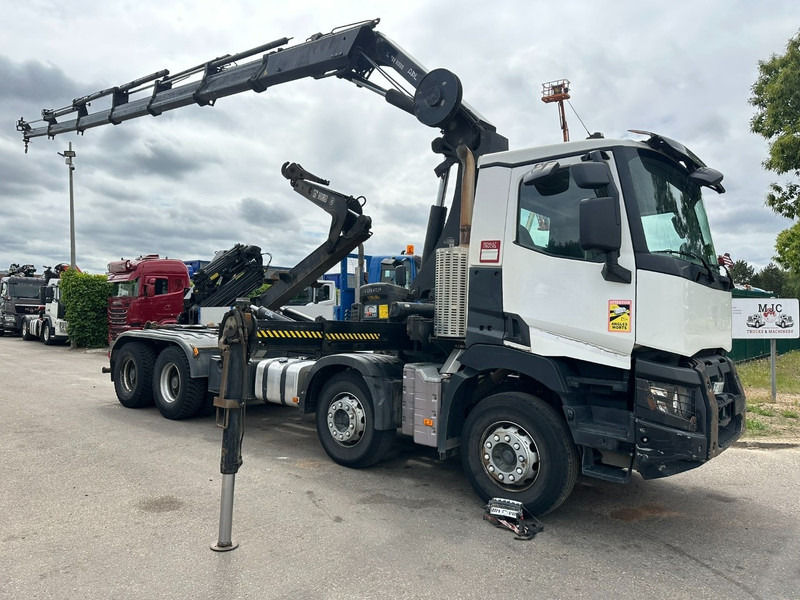 Renault C460 8x4 HOOKLIFT + CRANE HIAB 288 E-6 HIDUO - RADIO - 5/6 F - STEEL SPRING / HUB REDUCTION - Lastväxlare lastbil, Kranbil: bild 1 Renault C460 8x4 HOOKLIFT + CRANE HIAB 288 E-6 HIDUO - RADIO - 5/6 F - STEEL SPRING / HUB REDUCTION - Lastväxlare lastbil, Kranbil: bild 1