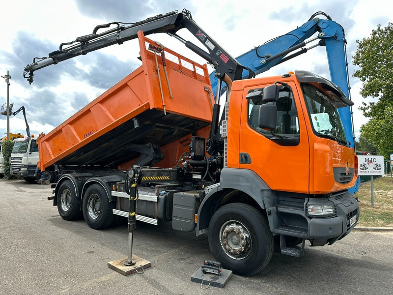 Renault KERAX 380 DXI 6x4 TIPPER + CRANE HIAB 144 B-3 - RADIO - *246.000km* - RETARDER - BORDMATIC - EURO 5 - Tippbil lastbil, Kranbil: bild 1 Renault KERAX 380 DXI 6x4 TIPPER + CRANE HIAB 144 B-3 - RADIO - *246.000km* - RETARDER - BORDMATIC - EURO 5 - Tippbil lastbil, Kranbil: bild 1