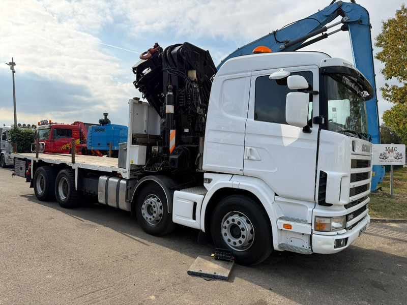 Scania 114C-380 8x4 + CRANE HIAB 700 E-5 - PLATFORM 6m80 + TWISTLOCKS - MANUAL - RETARDER - STEEL SPRING / BIG AXLE HUB REDUCTION - AP ACHSEN - Kranbil: bild 2 Scania 114C-380 8x4 + CRANE HIAB 700 E-5 - PLATFORM 6m80 + TWISTLOCKS - MANUAL - RETARDER - STEEL SPRING / BIG AXLE HUB REDUCTION - AP ACHSEN - Kranbil: bild 2