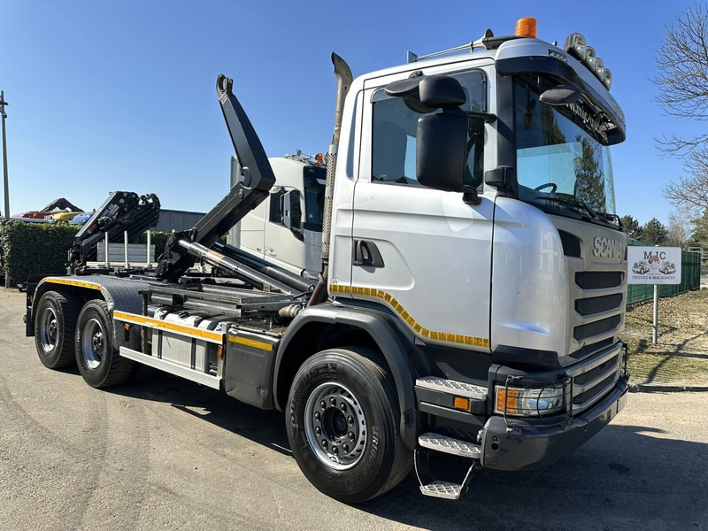 Scania G450 6x4 HOOKLIFT / HAAKSYSTEEM AJK 20T - 5760mm - 3m90 WB - HUB REDUCTION / STEEL SUSPENSION - EURO 6 - BE TRUCK - Lastväxlare lastbil: bild 1 Scania G450 6x4 HOOKLIFT / HAAKSYSTEEM AJK 20T - 5760mm - 3m90 WB - HUB REDUCTION / STEEL SUSPENSION - EURO 6 - BE TRUCK - Lastväxlare lastbil: bild 1