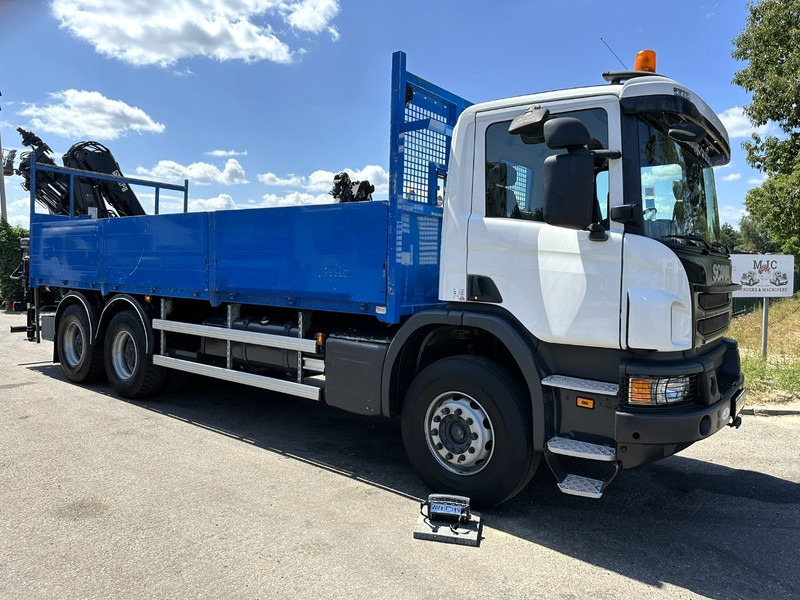 Scania P410 6x4 PRITSCHE + KRAN HIAB 166 ES-4 - RETARDER - ROTATOR - PLATFORM 6m80 - BIG AXLES HUB REDUCTION - STEEL SPRING - Flakbil, Kranbil: bild 1 Scania P410 6x4 PRITSCHE + KRAN HIAB 166 ES-4 - RETARDER - ROTATOR - PLATFORM 6m80 - BIG AXLES HUB REDUCTION - STEEL SPRING - Flakbil, Kranbil: bild 1