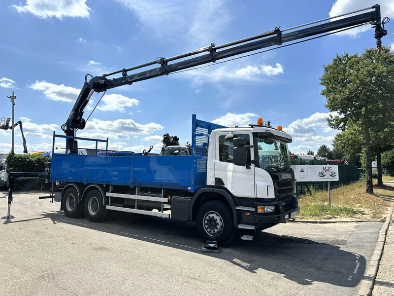 Scania P410 6x4 PRITSCHE + KRAN HIAB 166 ES-4 - RETARDER - ROTATOR - PLATFORM 6m80 - BIG AXLES HUB REDUCTION - STEEL SPRING - Flakbil, Kranbil: bild 2 Scania P410 6x4 PRITSCHE + KRAN HIAB 166 ES-4 - RETARDER - ROTATOR - PLATFORM 6m80 - BIG AXLES HUB REDUCTION - STEEL SPRING - Flakbil, Kranbil: bild 2
