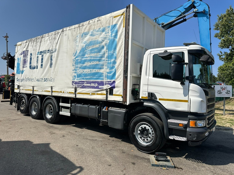 Scania P410 8x4 TRIDEM PRITSCHE PLANE + KRAN HIAB 244 EP-4 HIDUO - RETARDER - LIFT + STEERING AXLE - *327.000km* - RADIO - Kapellbil, Kranbil: bild 3 Scania P410 8x4 TRIDEM PRITSCHE PLANE + KRAN HIAB 244 EP-4 HIDUO - RETARDER - LIFT + STEERING AXLE - *327.000km* - RADIO - Kapellbil, Kranbil: bild 3