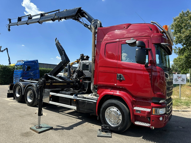 Scania R580 6X2 V8 HOOKLIFT + CRANE HIAB 211 E-4 HIPRO - ROTATOR - RETARDER - ALCOA ALU - RADIO - NL TRUCK - Lastväxlare lastbil, Kranbil: bild 1 Scania R580 6X2 V8 HOOKLIFT + CRANE HIAB 211 E-4 HIPRO - ROTATOR - RETARDER - ALCOA ALU - RADIO - NL TRUCK - Lastväxlare lastbil, Kranbil: bild 1