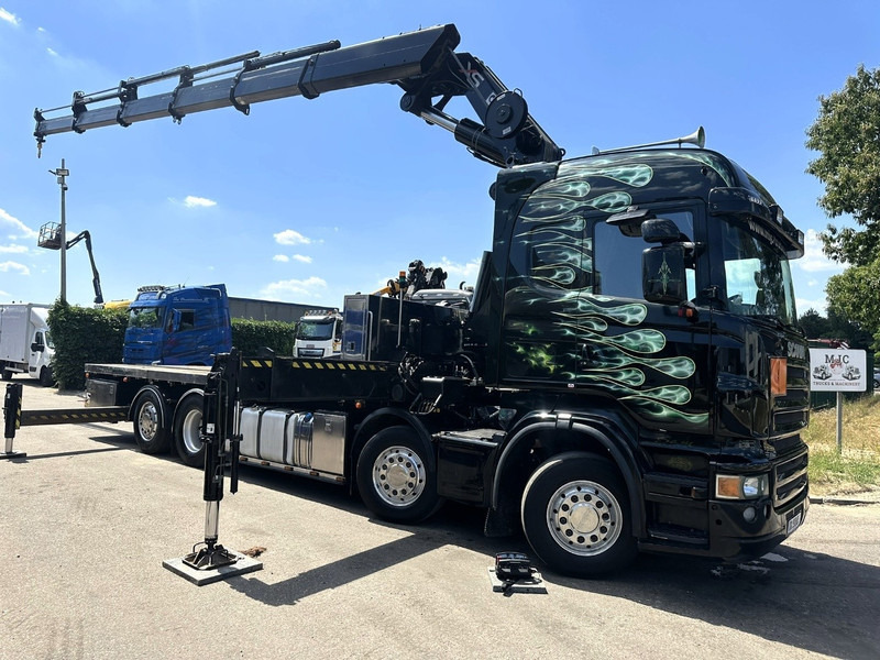 Scania R620 8x2 + CRANE HIAB 800 EP-5 HIPRO - RETARDER - LIFT/STEERING AXLE - HIGHLINE SLEEPER - LEATHER - ALCOA - Kranbil: bild 1 Scania R620 8x2 + CRANE HIAB 800 EP-5 HIPRO - RETARDER - LIFT/STEERING AXLE - HIGHLINE SLEEPER - LEATHER - ALCOA - Kranbil: bild 1