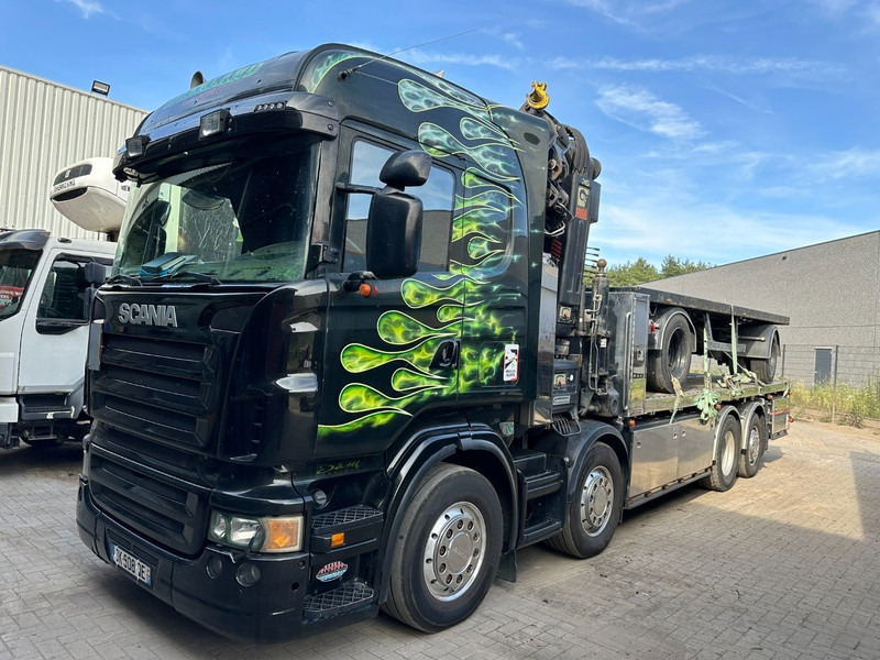 Scania R620 8x2 + KRAN HIAB 800EP-5 HiPro - RETARDER - LIFT/STEERING AXLE - HIGHLINE SLEEPER - LEATHER - ALCOA - Flakbil, Kranbil: bild 3 Scania R620 8x2 + KRAN HIAB 800EP-5 HiPro - RETARDER - LIFT/STEERING AXLE - HIGHLINE SLEEPER - LEATHER - ALCOA - Flakbil, Kranbil: bild 3