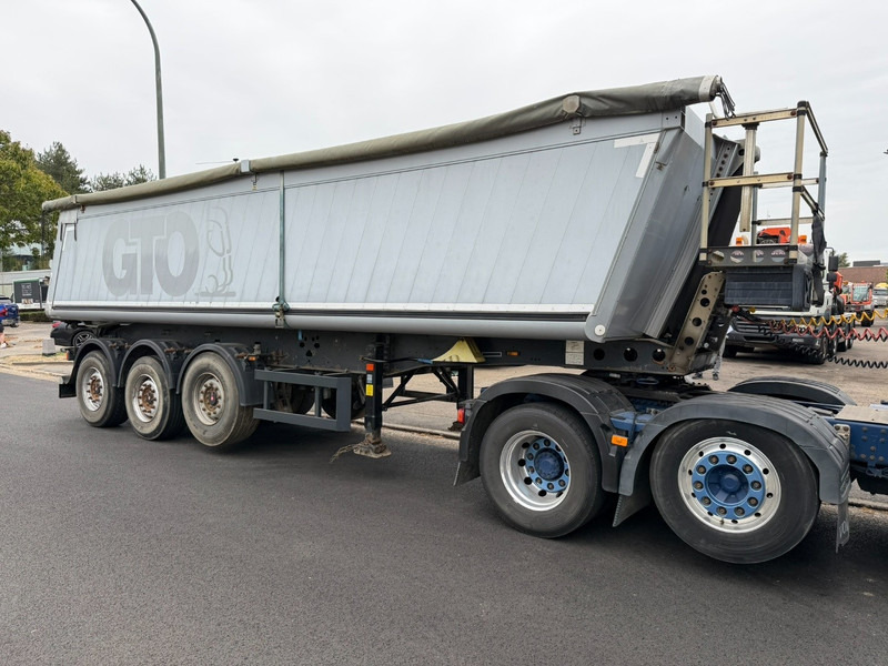 Tippbil semitrailer Schmitz Cargobull SKI 24 - 8.5 - 30m³ ALU TIPPER - STEEL CHASSIS - LIFT-AXLE - BELGIAN PAPERS: bild 7