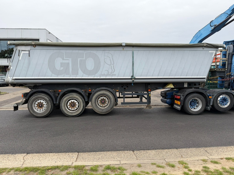 Tippbil semitrailer Schmitz Cargobull SKI 24 - 8.5 - 30m³ ALU TIPPER - STEEL CHASSIS - LIFT-AXLE - BELGIAN PAPERS: bild 6