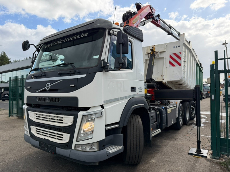 Volvo FM 420 8x2 HOOKLIFT + CRANE PALFINGER PK19.001 SLD B - *294.000km* - EURO 6 - LIFT + STEERING AXLE - I SHIFT - BE TRUCK - Lastväxlare lastbil, Kranbil: bild 3 Volvo FM 420 8x2 HOOKLIFT + CRANE PALFINGER PK19.001 SLD B - *294.000km* - EURO 6 - LIFT + STEERING AXLE - I SHIFT - BE TRUCK - Lastväxlare lastbil, Kranbil: bild 3