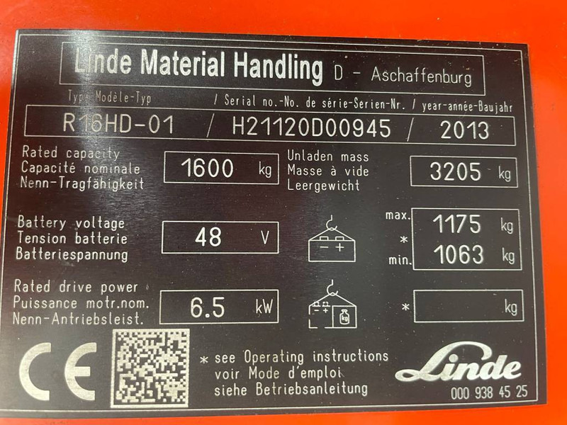 Linde R 16 HD-01 - Skjutstativtruck: bild 4 Linde R 16 HD-01 - Skjutstativtruck: bild 4