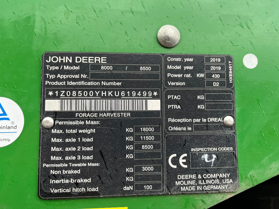 John Deere 8500 - Skördemaskin: bild 4 John Deere 8500 - Skördemaskin: bild 4