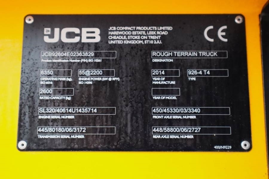 JCB 926 Valid inspection, *Guarantee! Diesel, 4x4 Driv - Terrängtruck: bild 5 JCB 926 Valid inspection, *Guarantee! Diesel, 4x4 Driv - Terrängtruck: bild 5