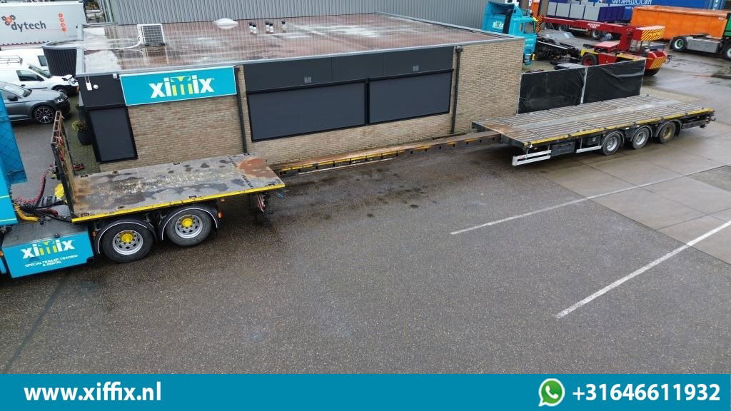 ES-GE 3-ass. Vlakke uitschuifbare Mega oplegger / Naloop gestuurd - Flaktrailer: bild 1 ES-GE 3-ass. Vlakke uitschuifbare Mega oplegger / Naloop gestuurd - Flaktrailer: bild 1