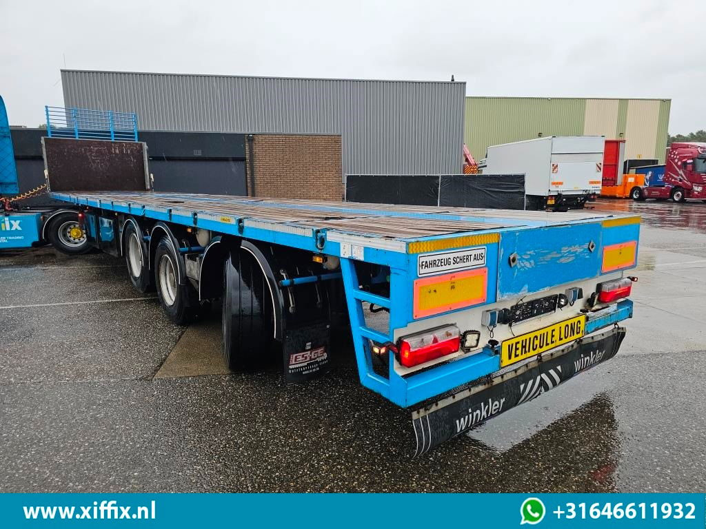 ES-GE 3-ass. Vlakke uitschuifbare oplegger / Naloop gestuurd - Flaktrailer: bild 4 ES-GE 3-ass. Vlakke uitschuifbare oplegger / Naloop gestuurd - Flaktrailer: bild 4