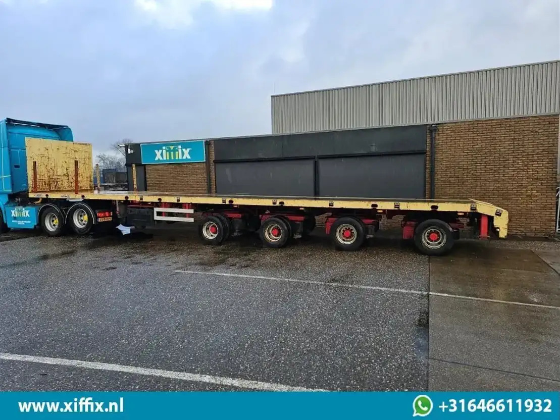 Flaktrailer ES-GE 4-ass. Vlakke uitschuifbare Mega oplegger / 4x gestuurd / 14129: bild 8
