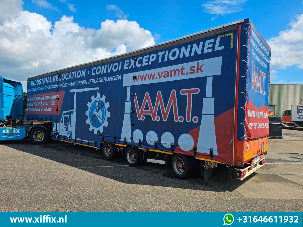 Meusburger 3-ass. Dieplader met huifopbouw / Naloop gestuurd - Låg lastare semitrailer: bild 4 Meusburger 3-ass. Dieplader met huifopbouw / Naloop gestuurd - Låg lastare semitrailer: bild 4