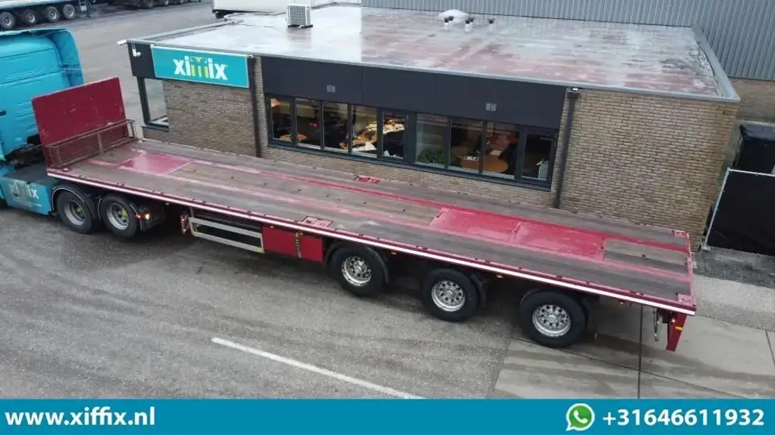 Pacton 3-ass. Vlakke oplegger / 2x gestuurd / 13647 - Flaktrailer: bild 1 Pacton 3-ass. Vlakke oplegger / 2x gestuurd / 13647 - Flaktrailer: bild 1