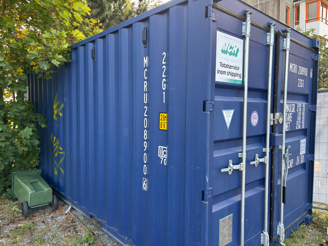 MCR 20-fot - Sjöcontainer: bild 1 MCR 20-fot - Sjöcontainer: bild 1