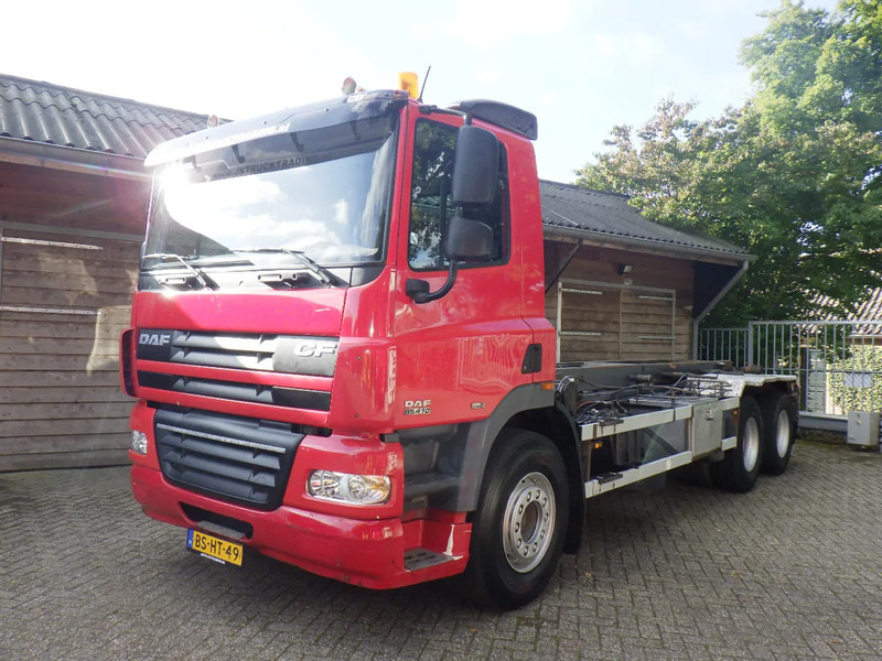 DAF CF 85 410 Euro 5 / Manual / Blad-Lucht / Boogie - Liftas / HTS Kabel / 9 T vooras / Airco - Lastbil med kabelsystem: bild 1 DAF CF 85 410 Euro 5 / Manual / Blad-Lucht / Boogie - Liftas / HTS Kabel / 9 T vooras / Airco - Lastbil med kabelsystem: bild 1