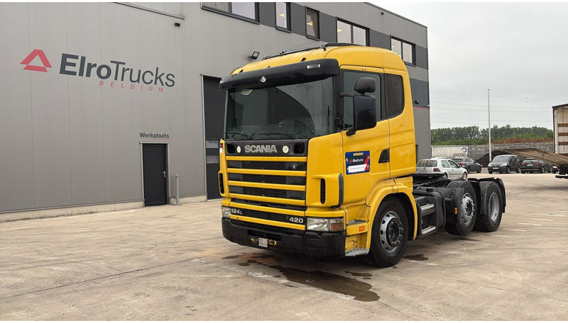 Scania 124-420 (6X2 / 8 TYRES / ORIGINAL TRACTOR UNIT / FRONT STEEL) - Dragbil: bild 1 Scania 124-420 (6X2 / 8 TYRES / ORIGINAL TRACTOR UNIT / FRONT STEEL) - Dragbil: bild 1