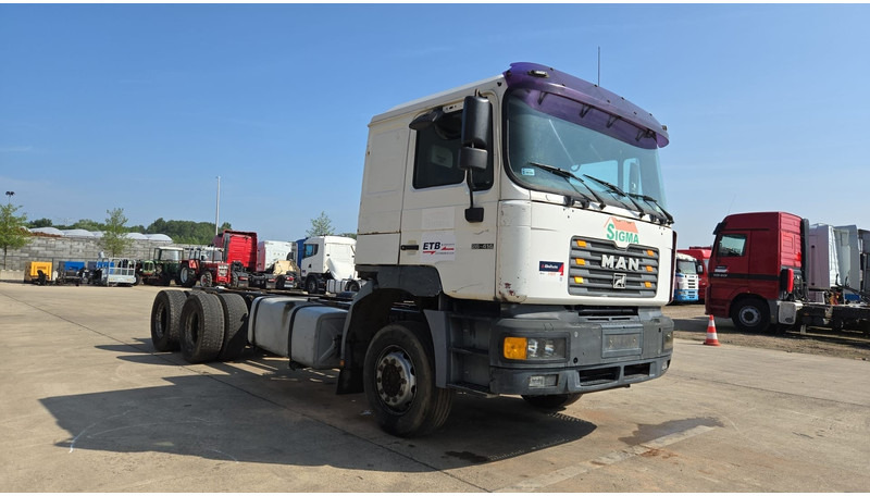 MAN 26.414 (6X4 / 6 CYLINDER / MANUAL GEARBOX / 10 TYRES / LONG CHASSIS / EURO 2) - Chassi lastbil: bild 3 MAN 26.414 (6X4 / 6 CYLINDER / MANUAL GEARBOX / 10 TYRES / LONG CHASSIS / EURO 2) - Chassi lastbil: bild 3