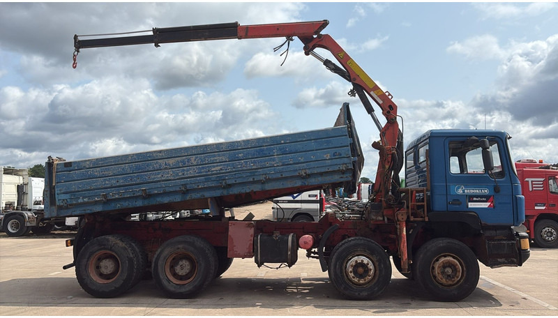 MAN 35.362 (6 CYLINDER / MANUAL PUMP / 8X4 / FALFINGER CRANE PK80 / STEEL SUSP.) - Tippbil lastbil, Kranbil: bild 5 MAN 35.362 (6 CYLINDER / MANUAL PUMP / 8X4 / FALFINGER CRANE PK80 / STEEL SUSP.) - Tippbil lastbil, Kranbil: bild 5