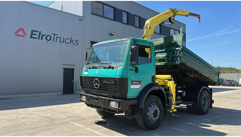 Mercedes-Benz SK 1722 (4X4 / LAMES / GRAND PONT / GRUE / TRES PROPRE / BIG HUB / STEEL SUSP. / V6) - Tippbil lastbil, Kranbil: bild 1 Mercedes-Benz SK 1722 (4X4 / LAMES / GRAND PONT / GRUE / TRES PROPRE / BIG HUB / STEEL SUSP. / V6) - Tippbil lastbil, Kranbil: bild 1