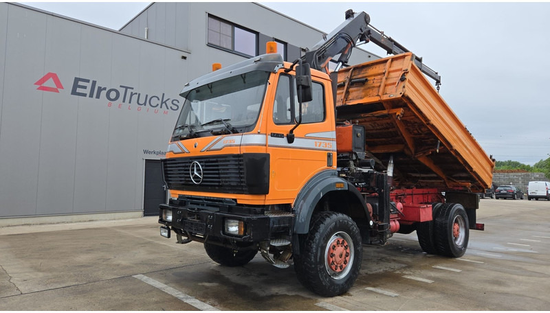 Mercedes-Benz SK 1735 (V8 2X TURBO / 4X4 / PARFAIT ETAT !!!! / GRUE / LAMES / GRAND PONT / TOP CONDITION !!!) - Tippbil lastbil, Kranbil: bild 1 Mercedes-Benz SK 1735 (V8 2X TURBO / 4X4 / PARFAIT ETAT !!!! / GRUE / LAMES / GRAND PONT / TOP CONDITION !!!) - Tippbil lastbil, Kranbil: bild 1