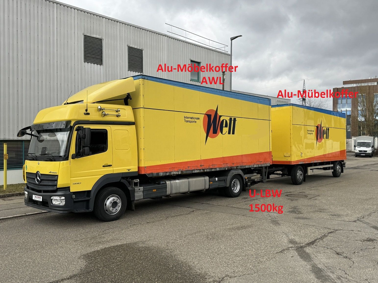 Mercedes-Benz Atego 1330L no 1230 Gr.Haus AWL-Möbelkoffer ULBW - Lastbil med skåp: bild 1 Mercedes-Benz Atego 1330L no 1230 Gr.Haus AWL-Möbelkoffer ULBW - Lastbil med skåp: bild 1