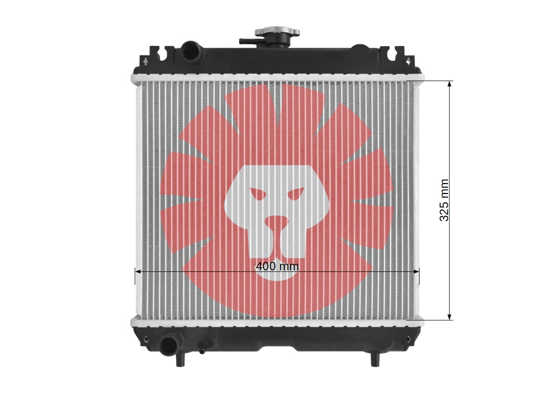 KUBOTA F2260 F2560 B2410 B2710 ZD28 ZD25 B7800 B2910 B2630 B3030 B26 B3200 B3300 - Kylare för Traktor: bild 3 KUBOTA F2260 F2560 B2410 B2710 ZD28 ZD25 B7800 B2910 B2630 B3030 B26 B3200 B3300 - Kylare för Traktor: bild 3