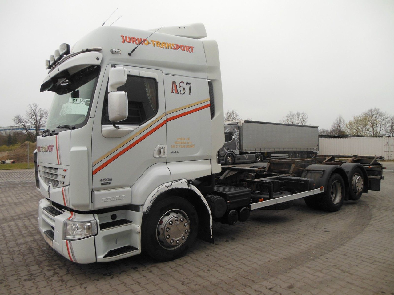 Renault PREMIUM DXI 450.25, 6X2, BDF, MANUELL!!! - Containerbil/ Växelflak lastbil: bild 1 Renault PREMIUM DXI 450.25, 6X2, BDF, MANUELL!!! - Containerbil/ Växelflak lastbil: bild 1
