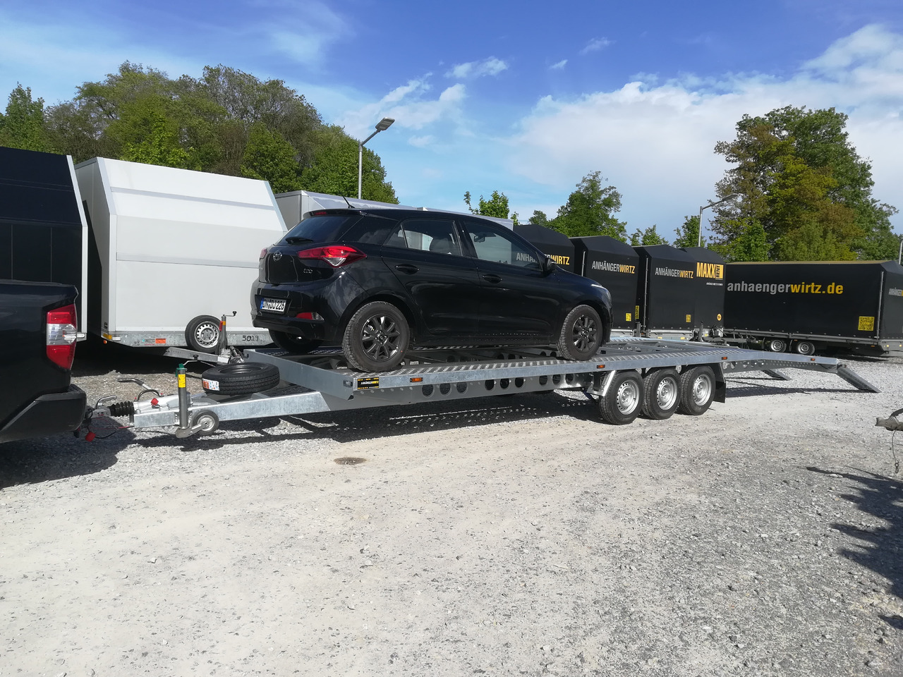 Cartrailer 3500 easyload knicklader 855x205cm Tridem 14" 3500kg für 2 PKW Modell 21 - Biltransportsläp: bild 4 Cartrailer 3500 easyload knicklader 855x205cm Tridem 14" 3500kg für 2 PKW Modell 21 - Biltransportsläp: bild 4