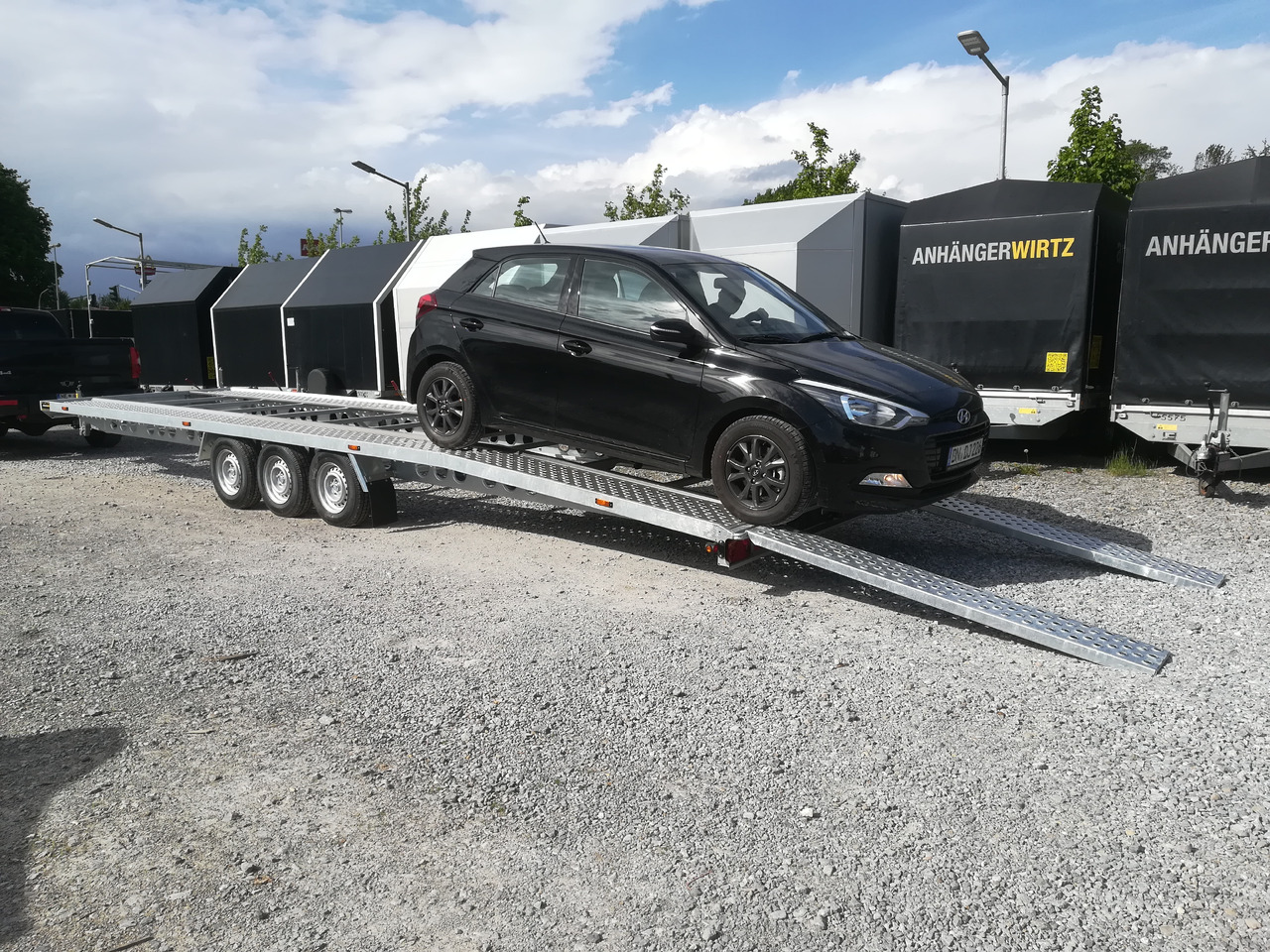 Cartrailer 3500 easyload knicklader 855x205cm Tridem 14" 3500kg für 2 PKW Modell 21 - Biltransportsläp: bild 5 Cartrailer 3500 easyload knicklader 855x205cm Tridem 14" 3500kg für 2 PKW Modell 21 - Biltransportsläp: bild 5