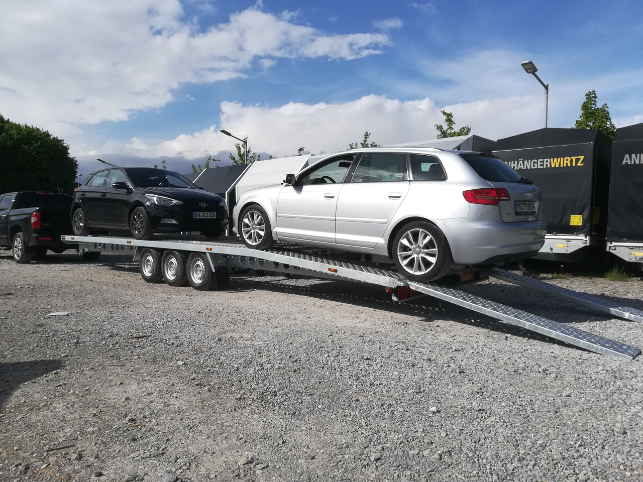 Cartrailer 3500 easyload knicklader 855x205cm Tridem 14" 3500kg für 2 PKW Modell 21 - Biltransportsläp: bild 2 Cartrailer 3500 easyload knicklader 855x205cm Tridem 14" 3500kg für 2 PKW Modell 21 - Biltransportsläp: bild 2