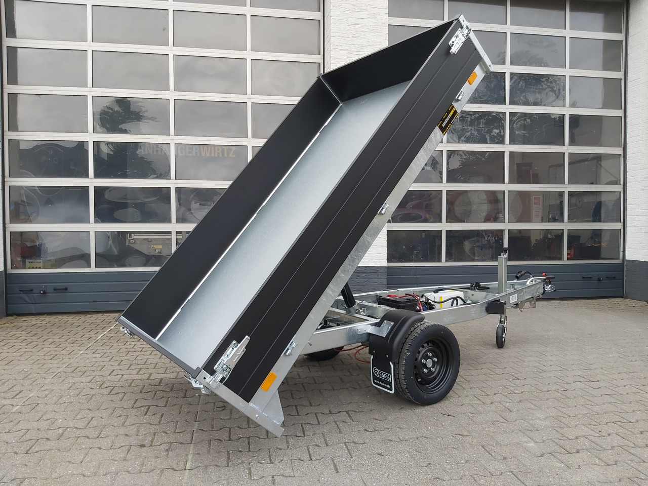 Saris Kipper K1 256 150 1500 1 256x150x30cm black Elektro 13" (S) 1500kg - Tippsläp: bild 5 Saris Kipper K1 256 150 1500 1 256x150x30cm black Elektro 13" (S) 1500kg - Tippsläp: bild 5