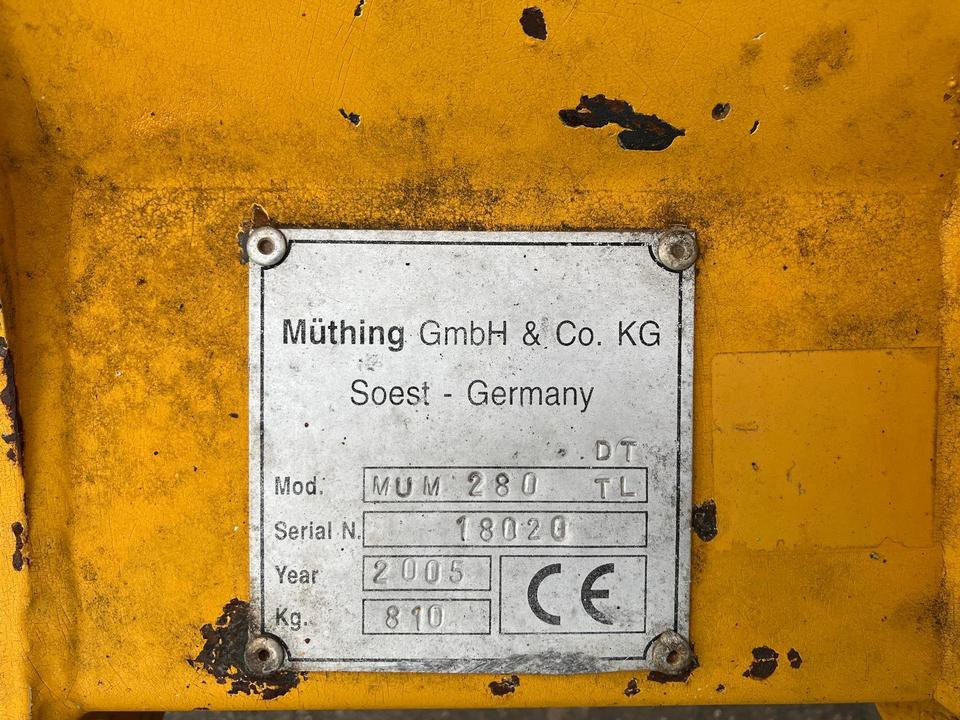 Mulcher Müthing MUL 280 Front Heck 2,80m - Slagklippare: bild 4 Mulcher Müthing MUL 280 Front Heck 2,80m - Slagklippare: bild 4