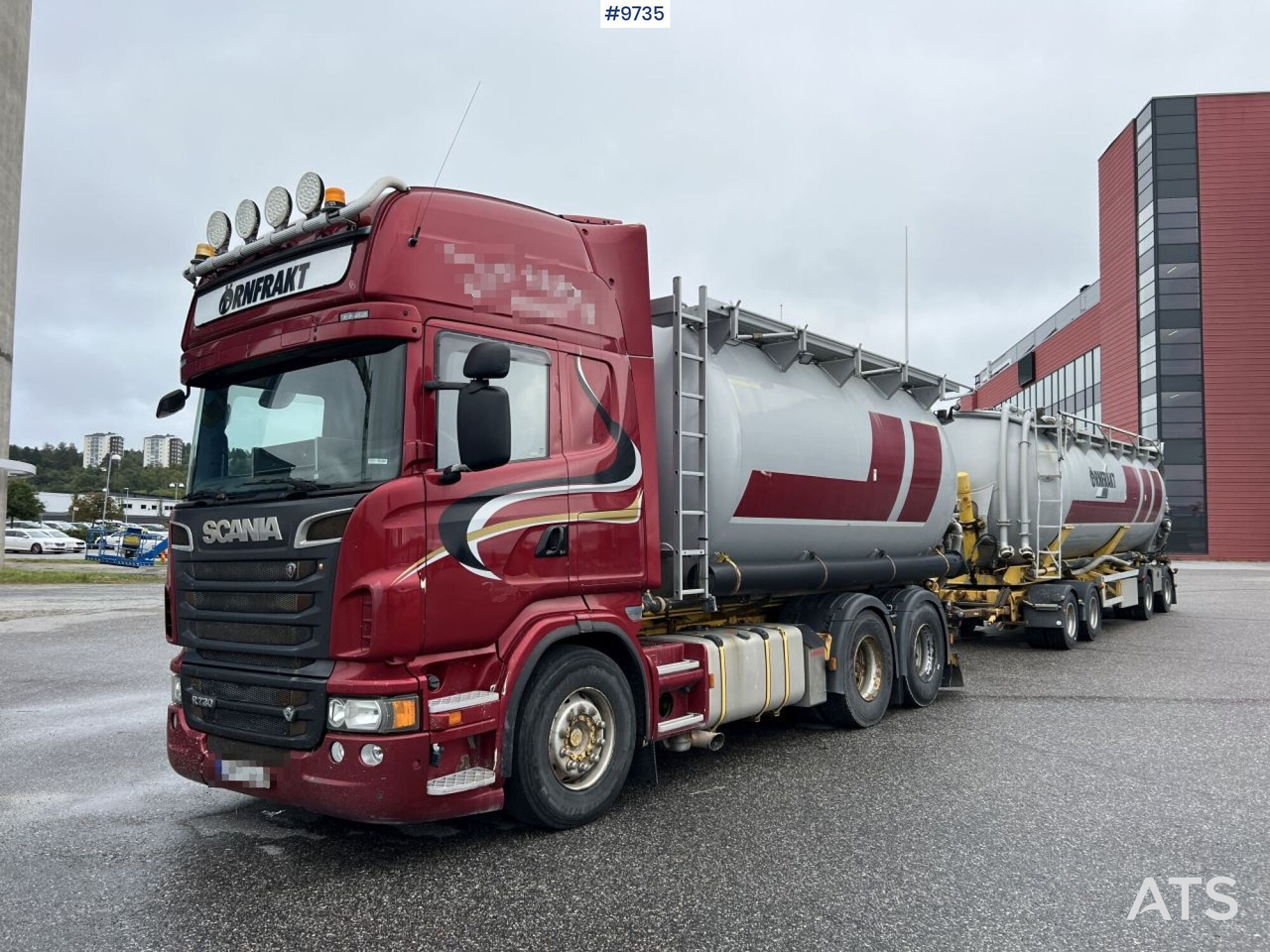 Bulk transport vehicle, Scania R730 with SITE AL-41-TPIK-4AK trailer - Tankbil: bild 2 Bulk transport vehicle, Scania R730 with SITE AL-41-TPIK-4AK trailer - Tankbil: bild 2