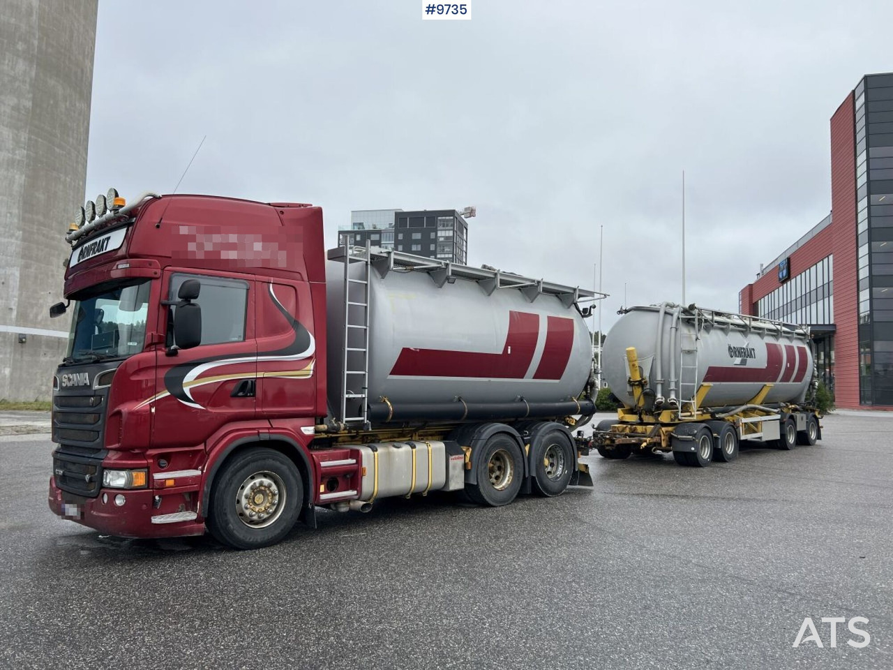 Bulk transport vehicle, Scania R730 with SITE AL-41-TPIK-4AK trailer - Tankbil: bild 1 Bulk transport vehicle, Scania R730 with SITE AL-41-TPIK-4AK trailer - Tankbil: bild 1