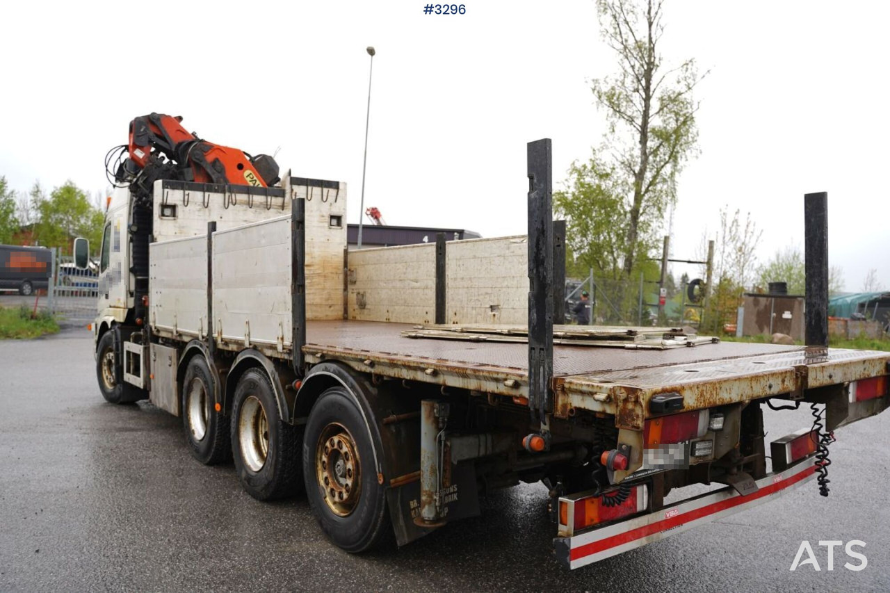 Crane Truck Volvo FM12-39 8X4*4 (SEE VIDEO) - Kranbil, Flakbil: bild 4 Crane Truck Volvo FM12-39 8X4*4 (SEE VIDEO) - Kranbil, Flakbil: bild 4