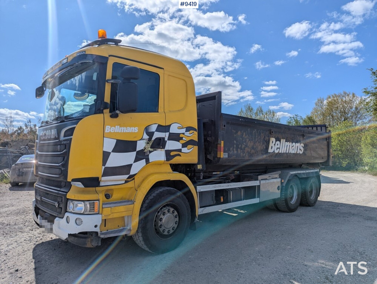 Hooklift Truck Scania R520 6x2 with flatbed - Lastväxlare lastbil: bild 1 Hooklift Truck Scania R520 6x2 with flatbed - Lastväxlare lastbil: bild 1