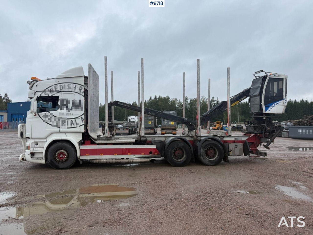 Log truck Scania R520 with crane - Timmerbil, Kranbil: bild 2 Log truck Scania R520 with crane - Timmerbil, Kranbil: bild 2