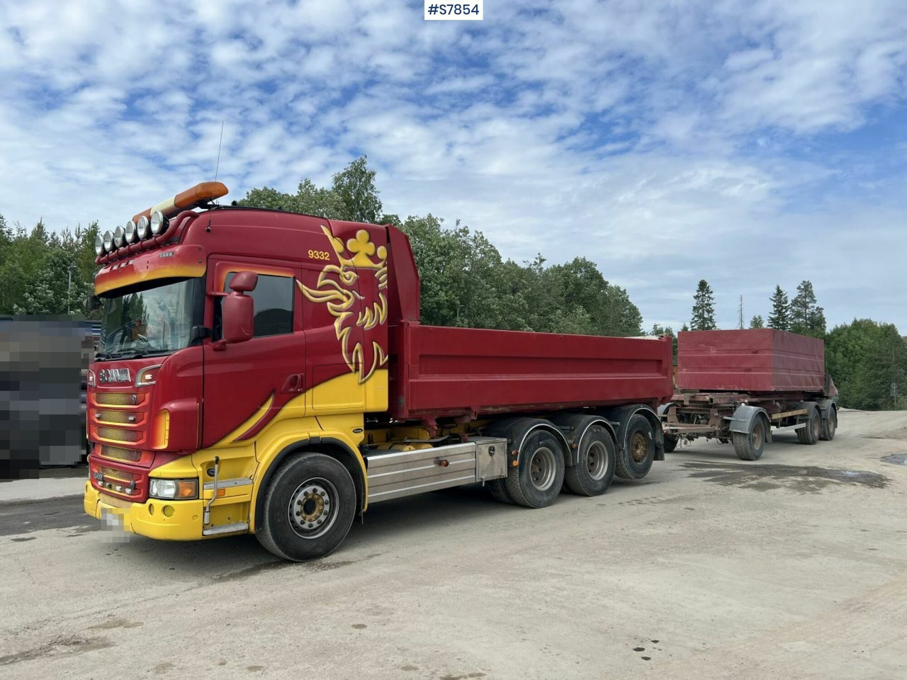 Tipper Truck Scania R500 with side tipper and ORY T 10 Tipper trailer - Tippbil lastbil, Tippsläp: bild 1 Tipper Truck Scania R500 with side tipper and ORY T 10 Tipper trailer - Tippbil lastbil, Tippsläp: bild 1