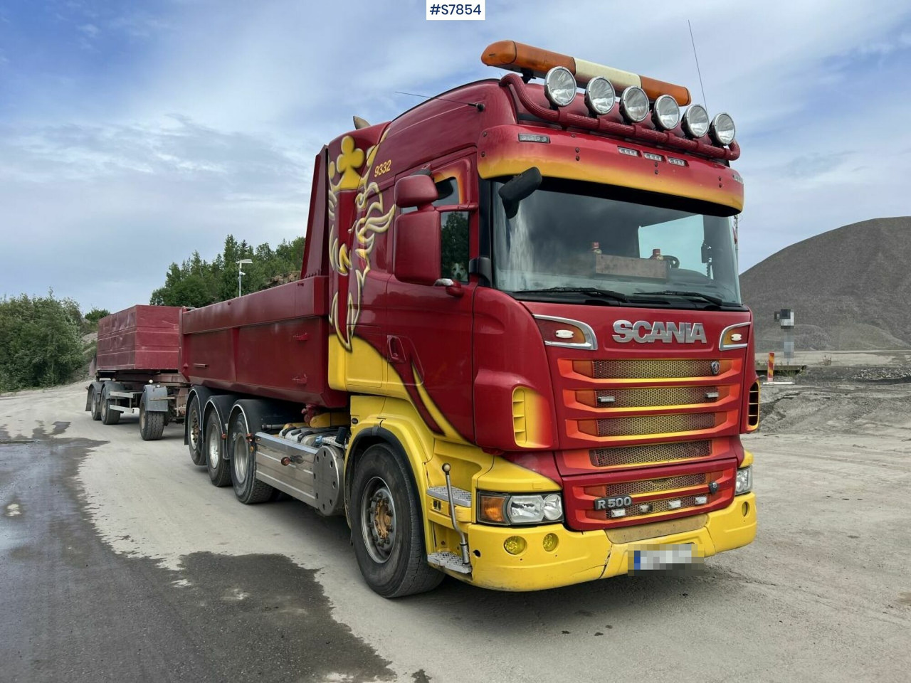 Tipper Truck Scania R500 with side tipper and ORY T 10 Tipper trailer - Tippbil lastbil, Tippsläp: bild 2 Tipper Truck Scania R500 with side tipper and ORY T 10 Tipper trailer - Tippbil lastbil, Tippsläp: bild 2